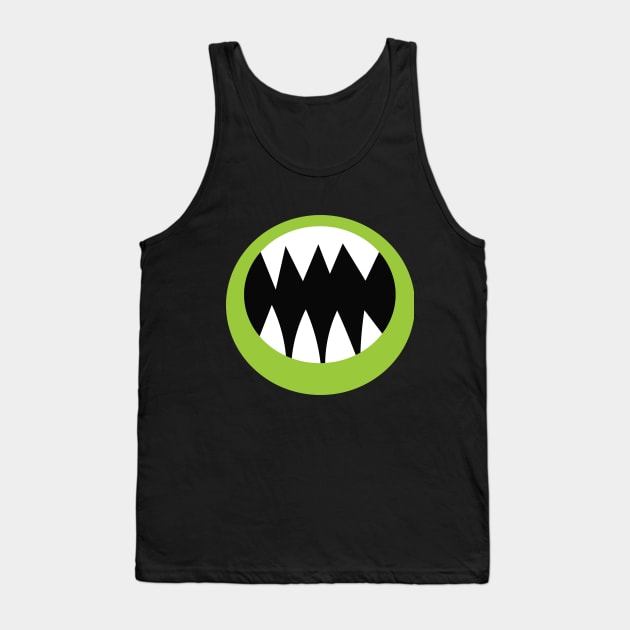 Halloween Scary Mouth Tank Top by koolteas